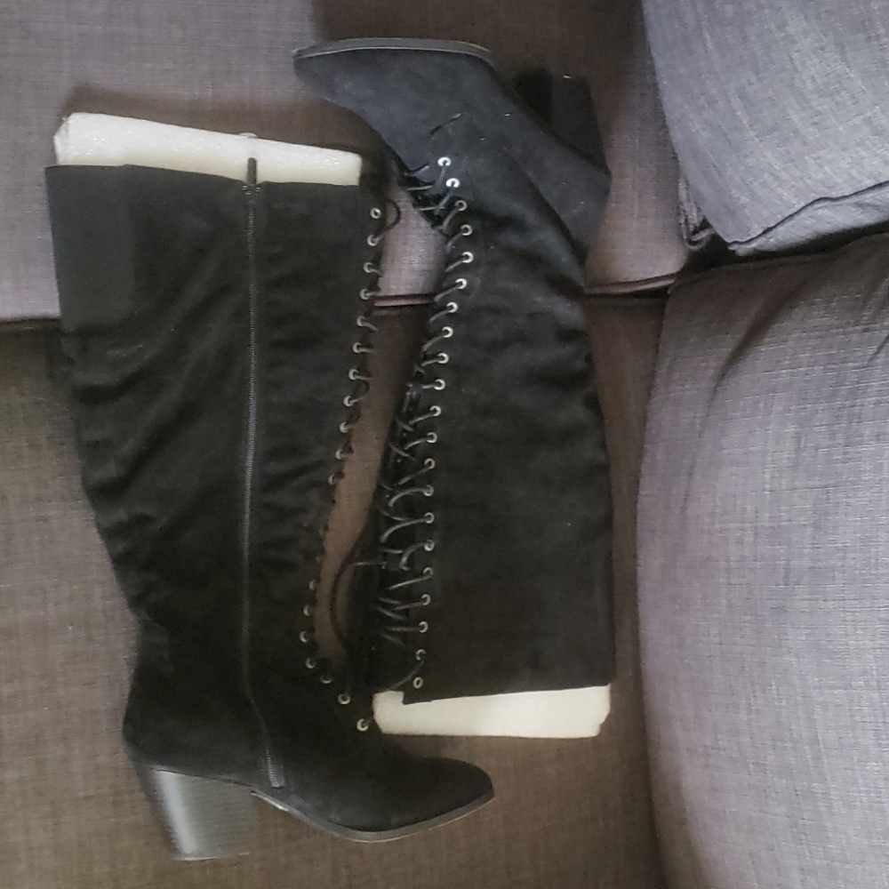 Lane Bryant Lace Boot Knee High Boots